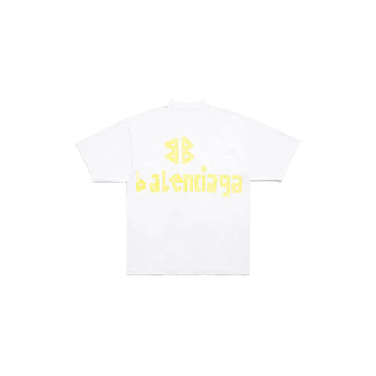 Yellow Letter Print T Shirt