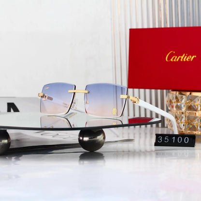 Rimless Business Square Sunglasses