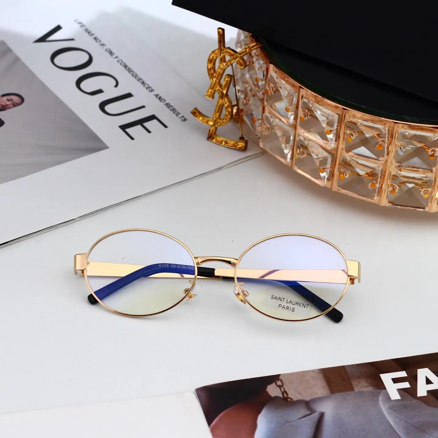 Retro Slim Metal Oval Sunglasses