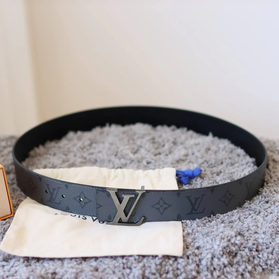 Grey-Blue Embossed Belt