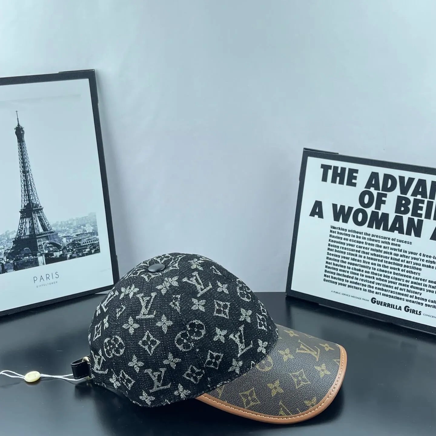 Denim Jacquard Two-Tone Baseball Cap