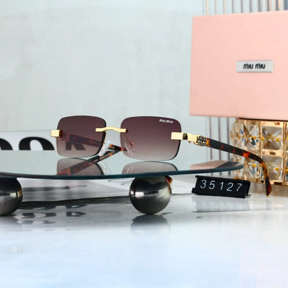 Minimalist Frameless Gradient Shades Sunglasses