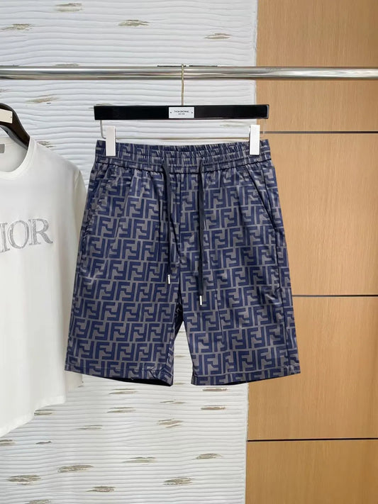 Full FF Monogram Printed Casual Shorts
