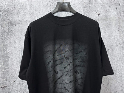 Gradient Washed Print T‑Shirt