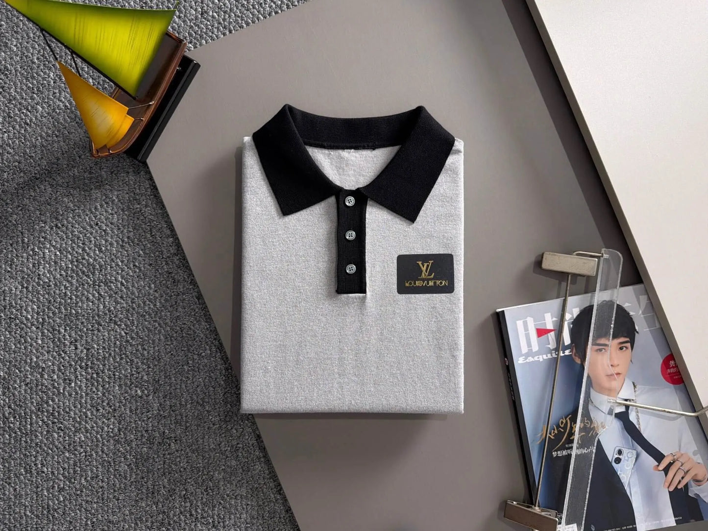 Vintage Classic Collared Polo Shirt
