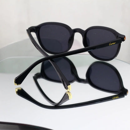 Vintage Round Thin Frame Sunglasses