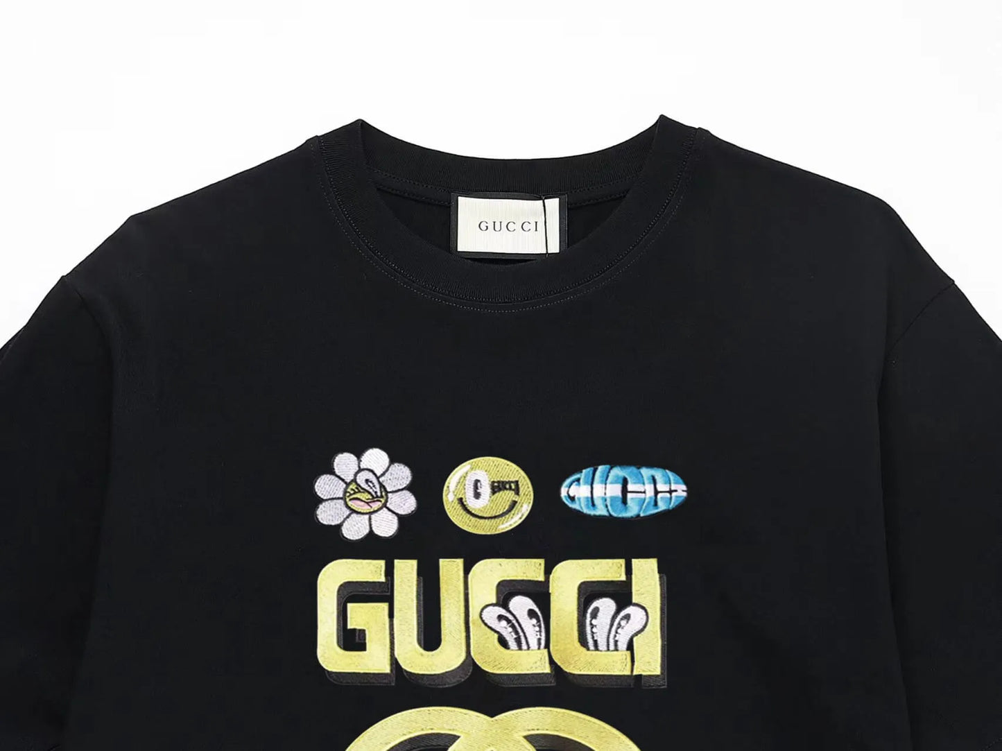 Creative Letter Shadow Print T-Shirt