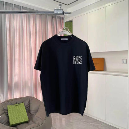 Contrast Crew Neck Casual T‑Shirt