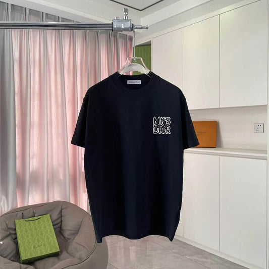 Contrast Crew Neck Casual T‑Shirt
