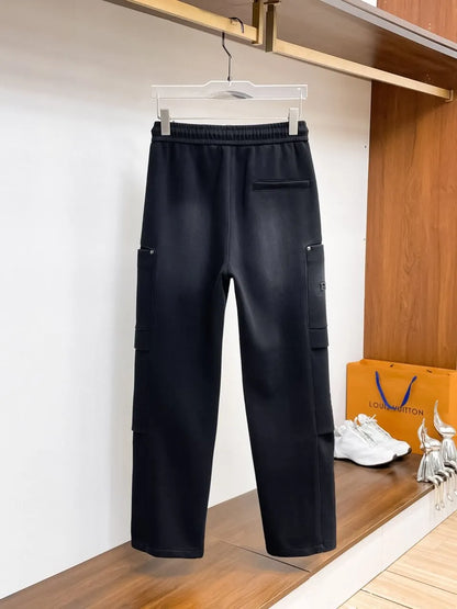 Dual‑Cargo Pocket Triangle  Pants