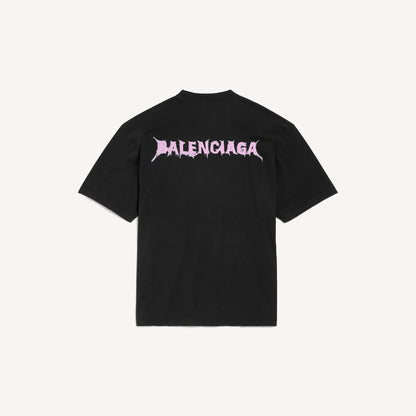 Pink Letter Print T‑Shirt