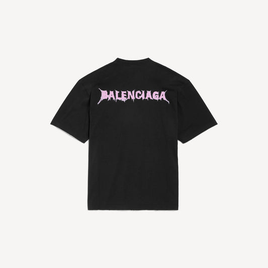 Pink Letter Print T‑Shirt