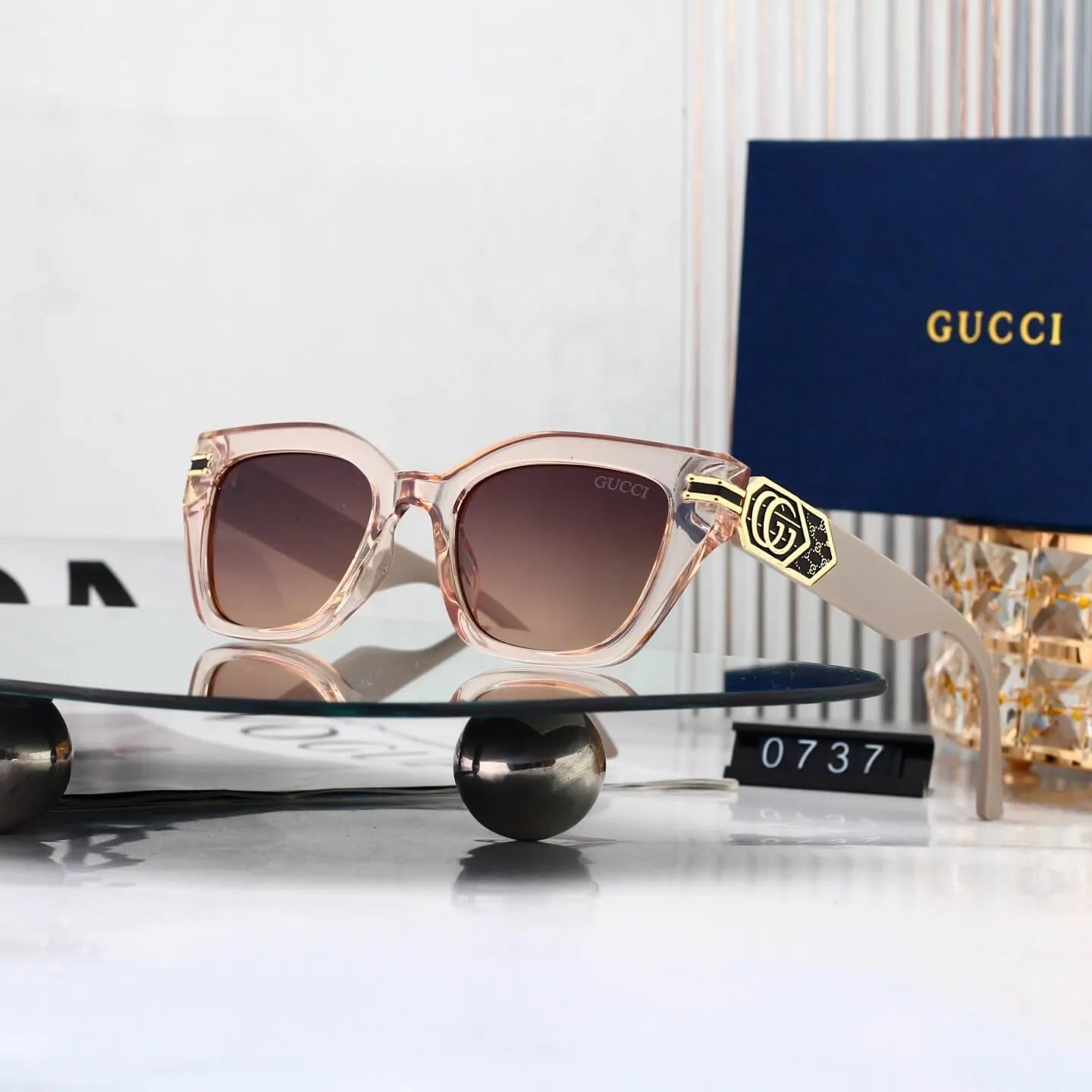 Metal Square Sunglasses