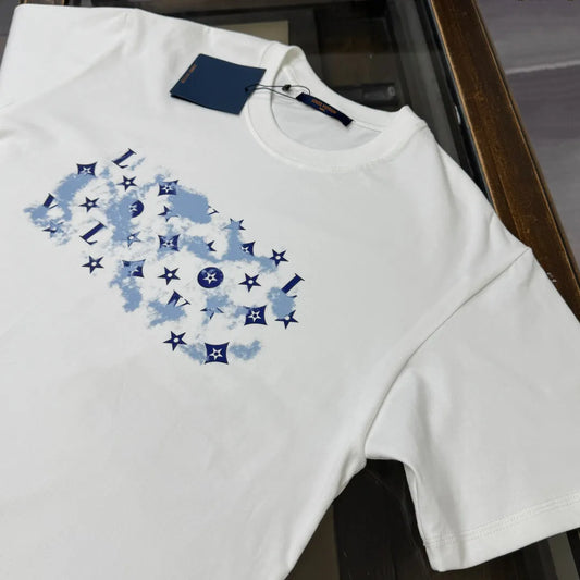 Blue Star Monogram Print T‑Shirt