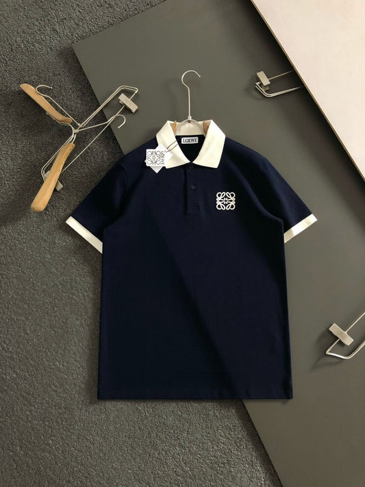 Pattern Embroidered Polo Shirt