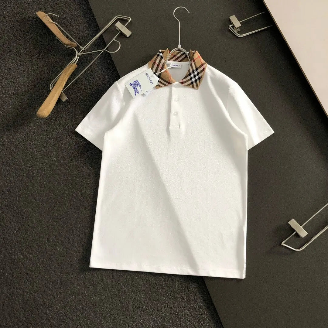 Plaid Collared Polo Shirt