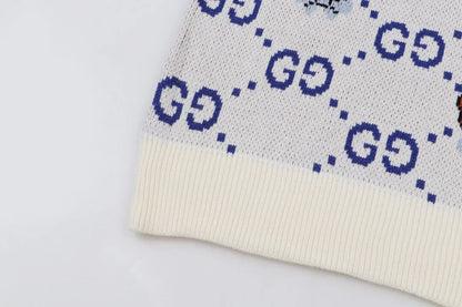 Bear Cartoon Jacquard Sweater