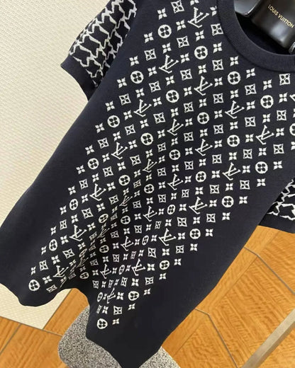 Knit All‑Over Print T‑Shirt