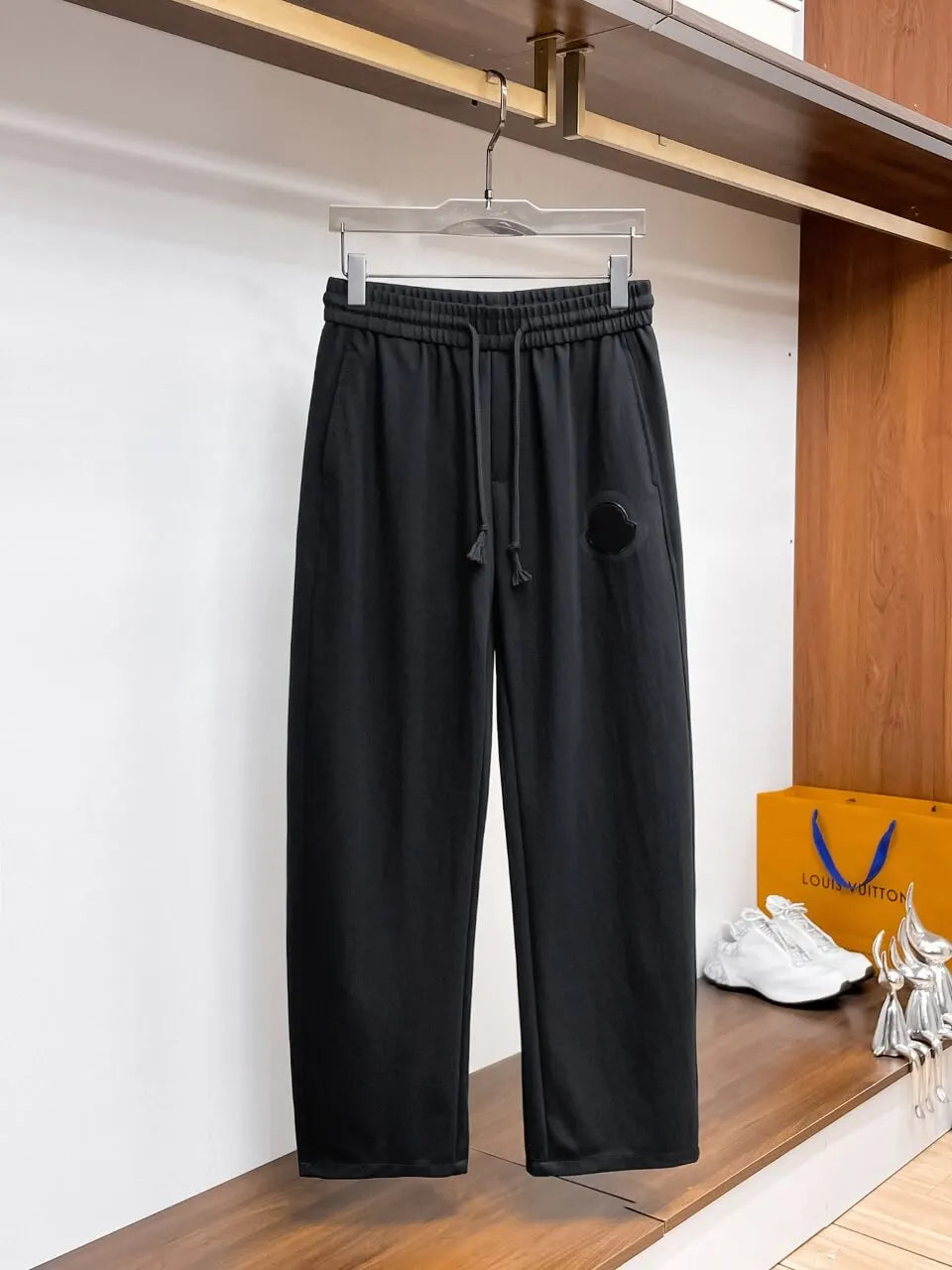 Circular Patch Loose Straight‑leg sweatpants