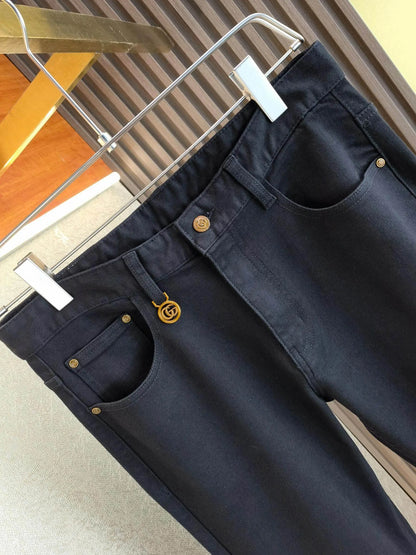 Double G Metal Emblem Jeans