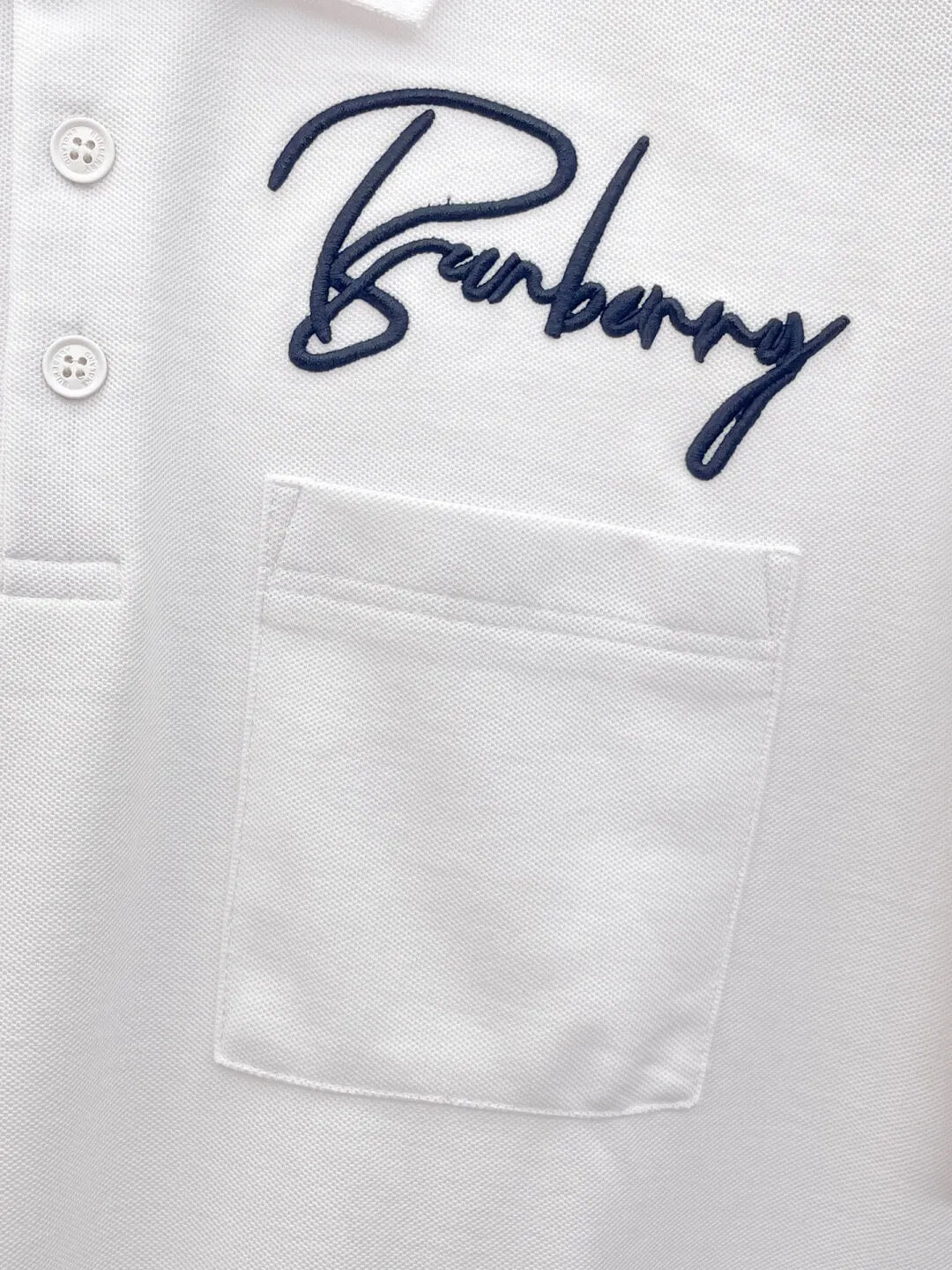 Letter Embroidered Polo Shirt