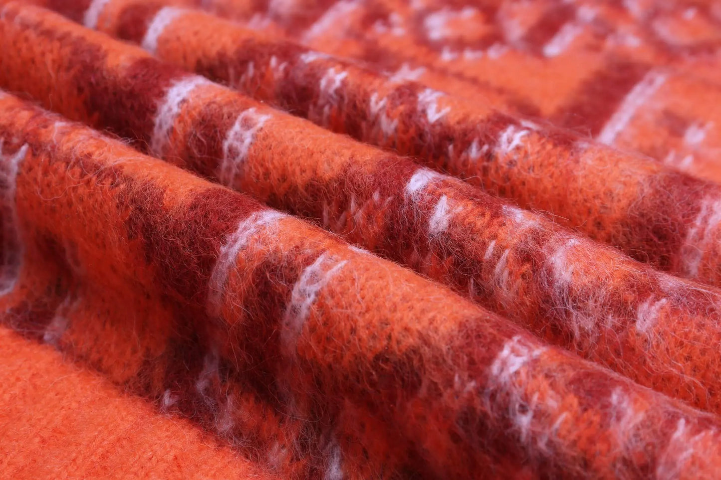 Orange All‑Over Sweater Cardigan