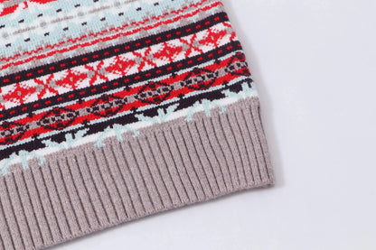 Retro Geo Jacquard Knit