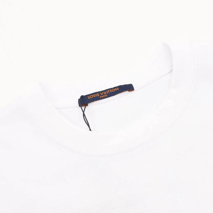 French Slogan Globe Back Print T-Shirt