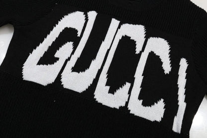 Distressed Crewneck Sweater