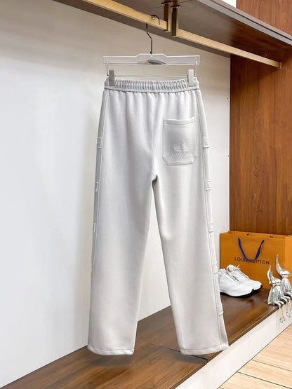 Side Multi‑Patch Decorated Straight Pants