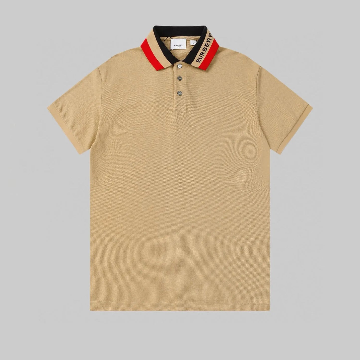 Striped Letter Polo Shirt