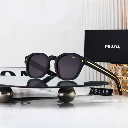 Side Temple Patchwork Sunglasses