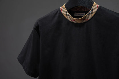 New Arrival Plaid Collar T-Shirt