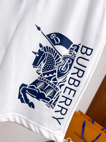 Knight Figure Graphic Printed Shorts