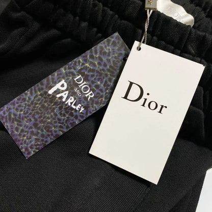 Letter Embroidery Straight Sweat Pants