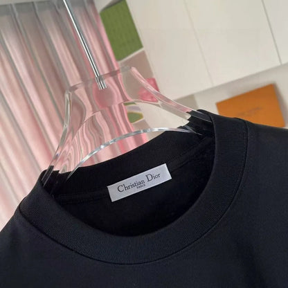 Contrast Crew Neck Casual T‑Shirt