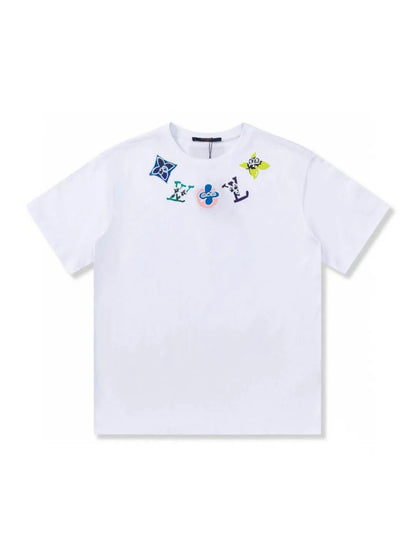 Colorful Necklace Print T Shirt