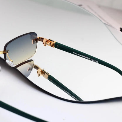 Minimalist Frameless Gradient Shades Sunglasses