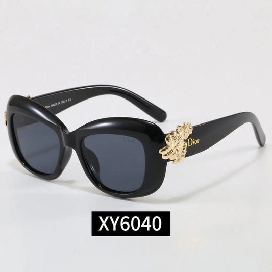 Oval Floral Decor Sunglasses
