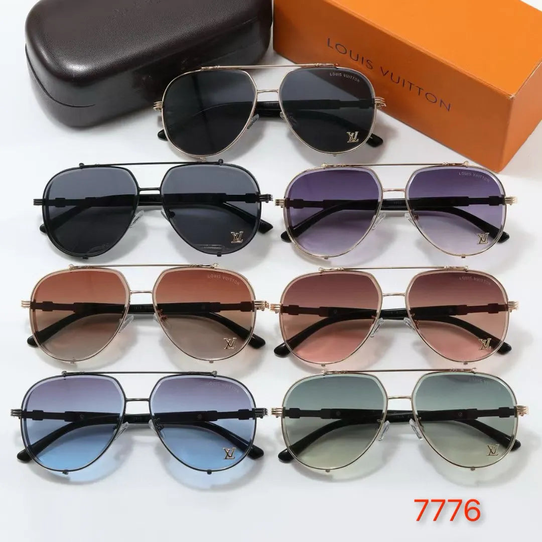Thick Frame Aviator Sunglasses