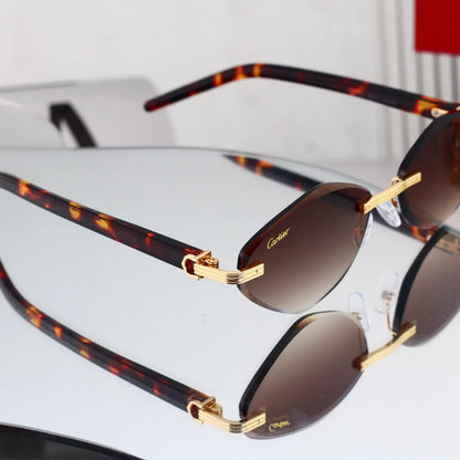 Rimless Polygon Sunglasses