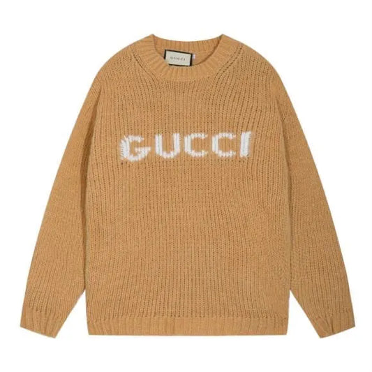 Letter Chunky Knit Sweater