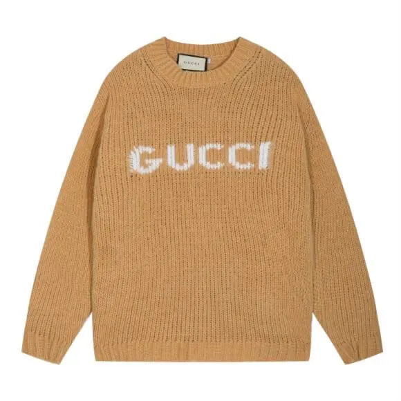 Letter Chunky Knit Sweater