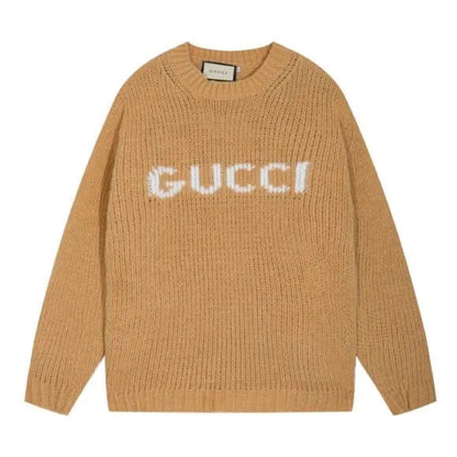 Letter Chunky Knit Sweater