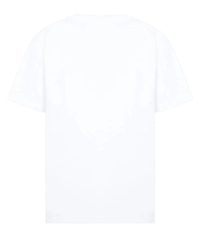 Rectangular Brand Print Crewneck T-Shirt