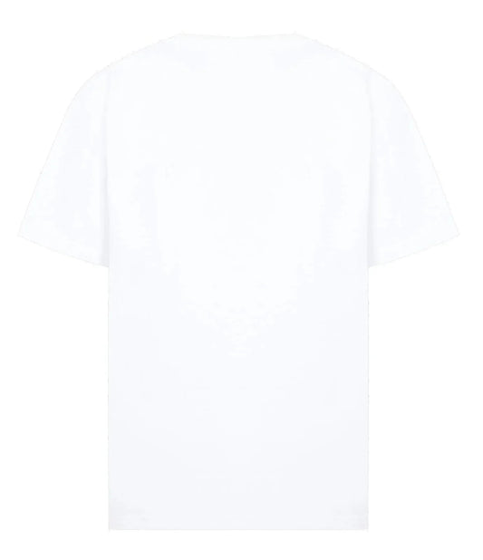 Rectangular Brand Print Crewneck T-Shirt