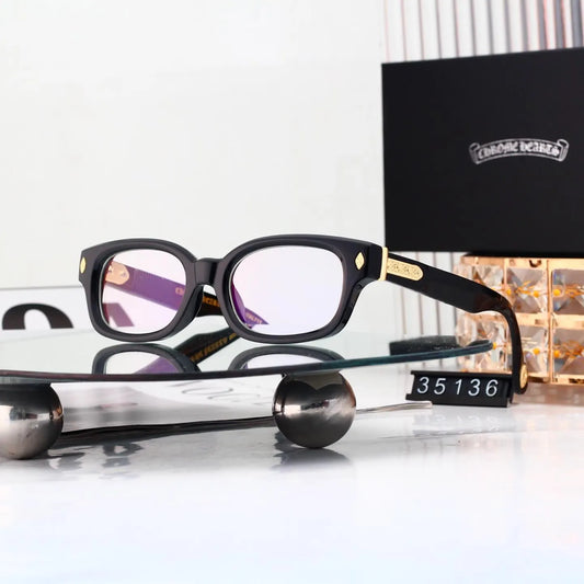 Classic Rivet Decor Rectangle Sunglasses