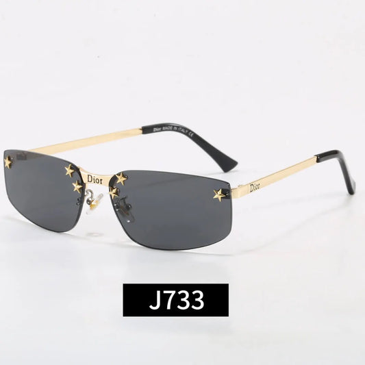 Rimless Star Decor Sunglasses