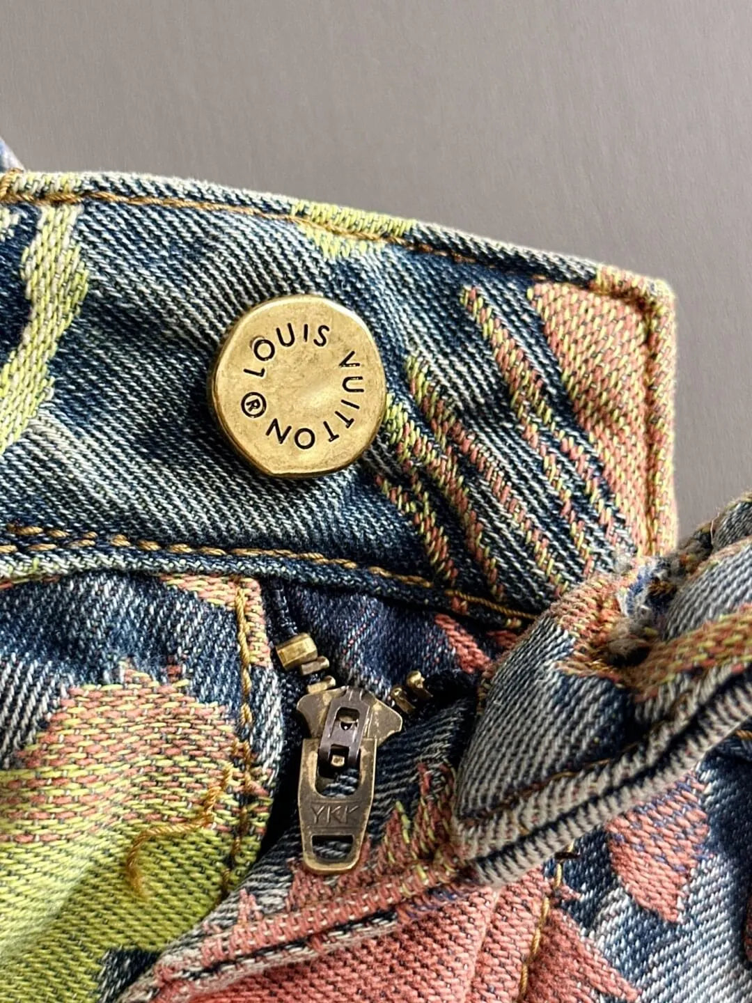 Colorful Horse Jacquard Denim Shorts