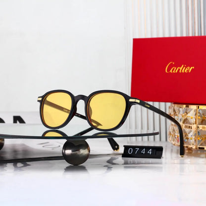 Vintage Round Thin Frame Sunglasses